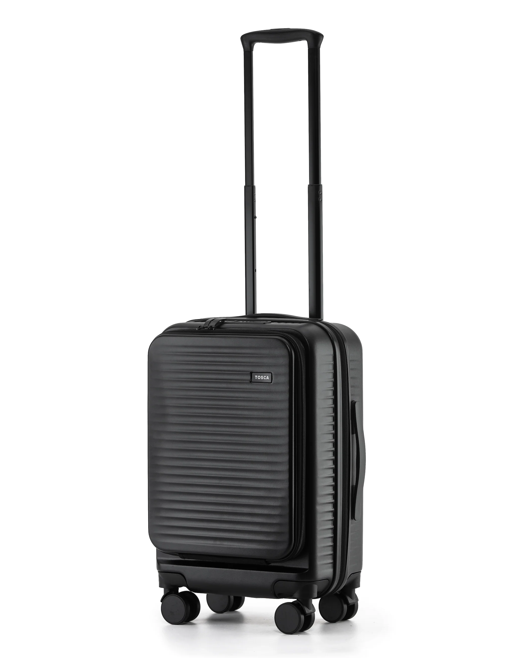 Zen Front Opening Hard Suitcase 3 Piece Set - Black - Image 3