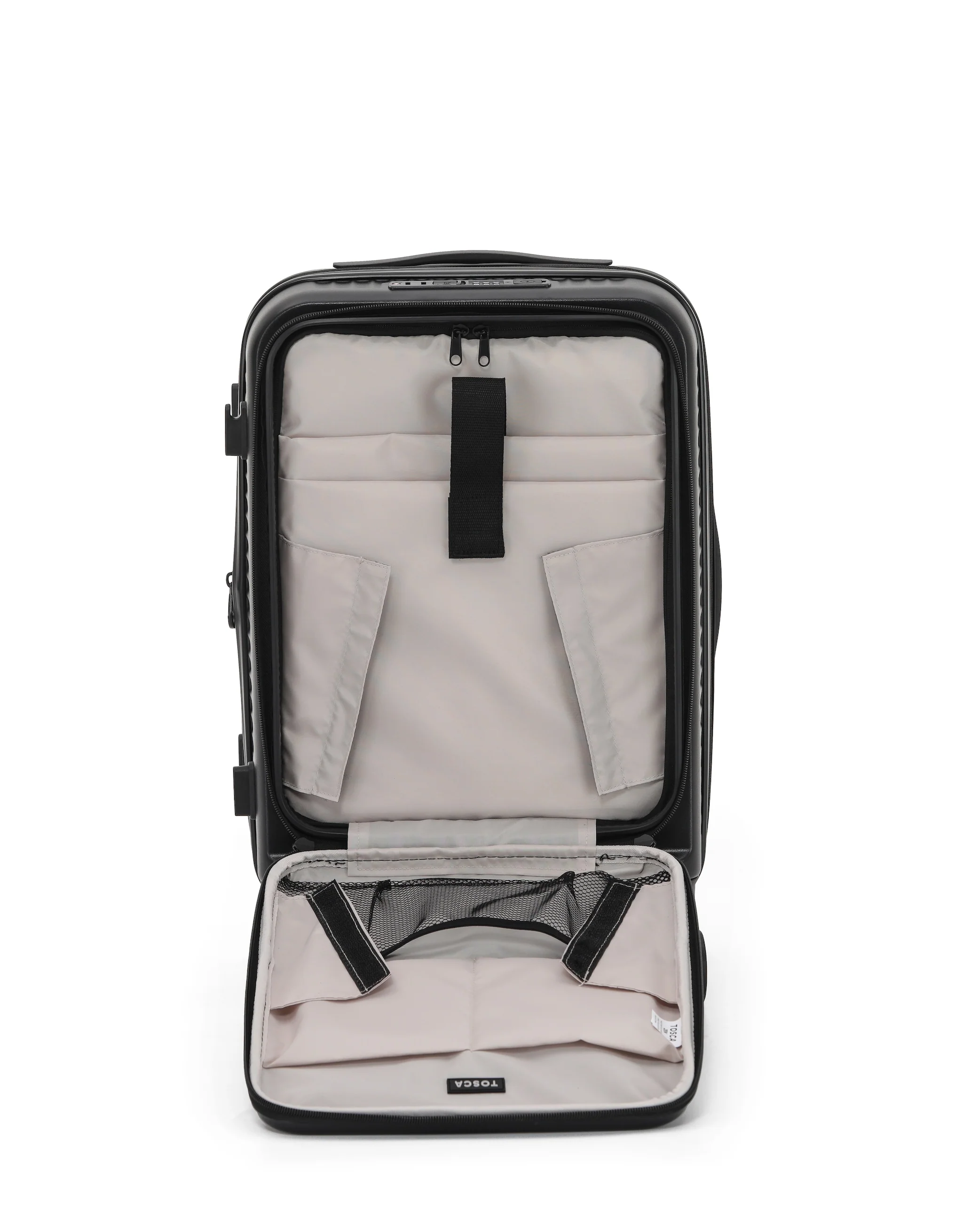 Zen Front Opening Hard Suitcase 3 Piece Set - Black - Image 5