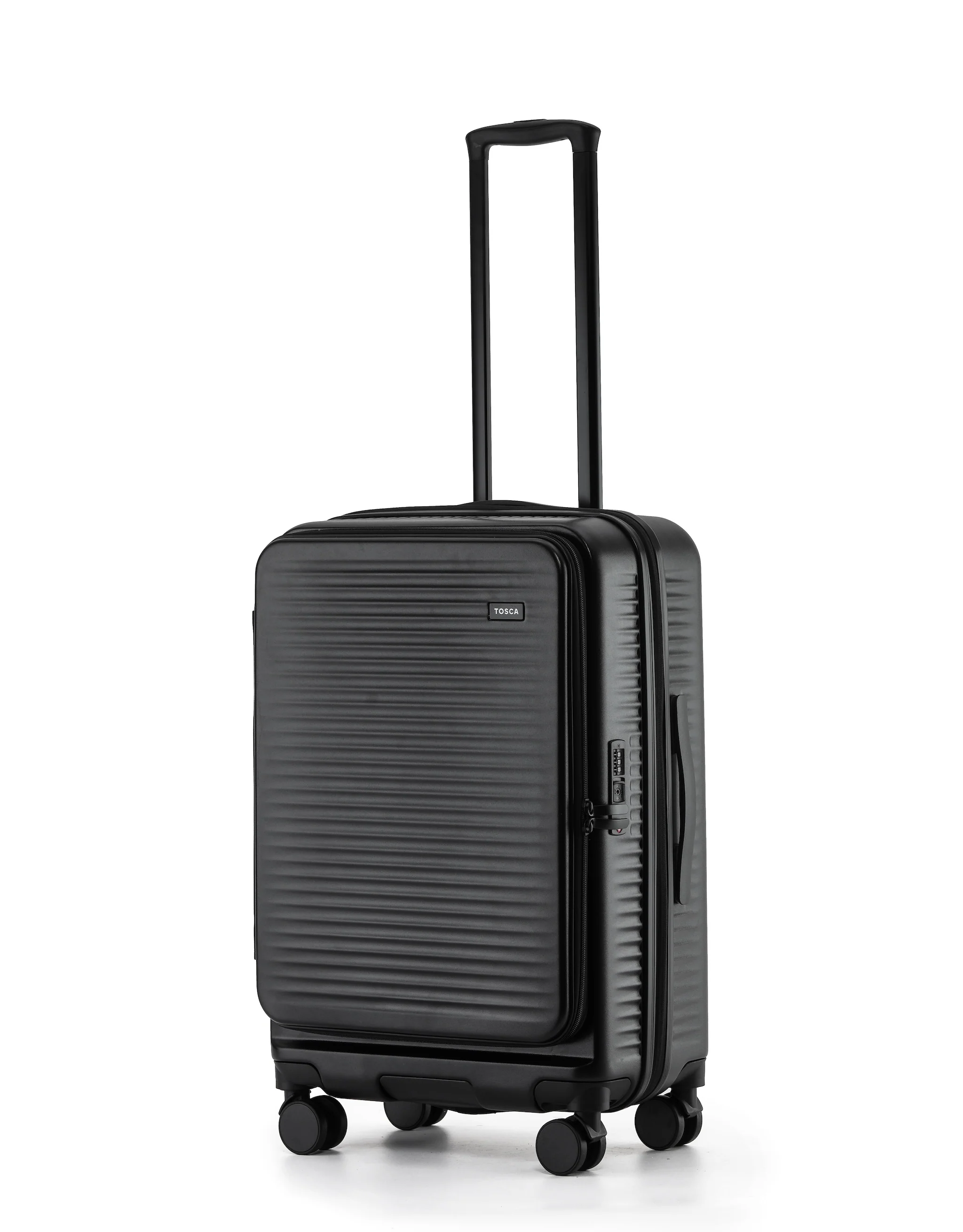 Zen Front Opening Hard Suitcase 3 Piece Set - Black - Image 6