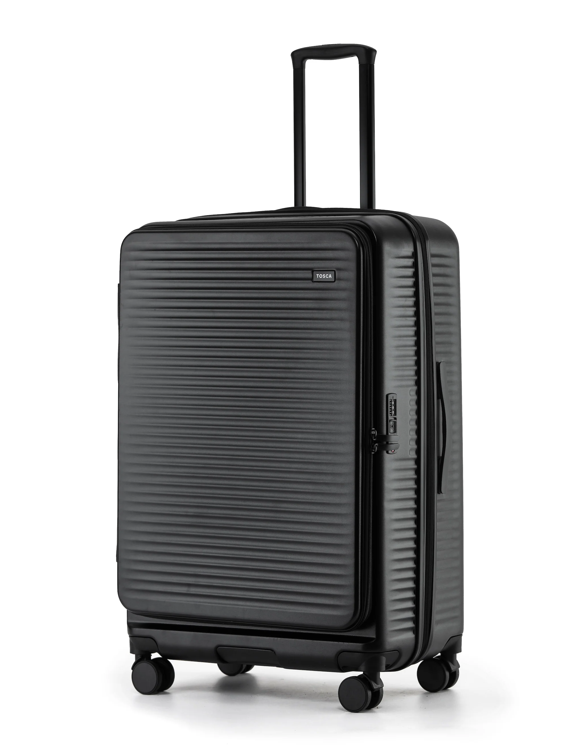 Zen Front Opening Hard Suitcase 3 Piece Set - Black - Image 9