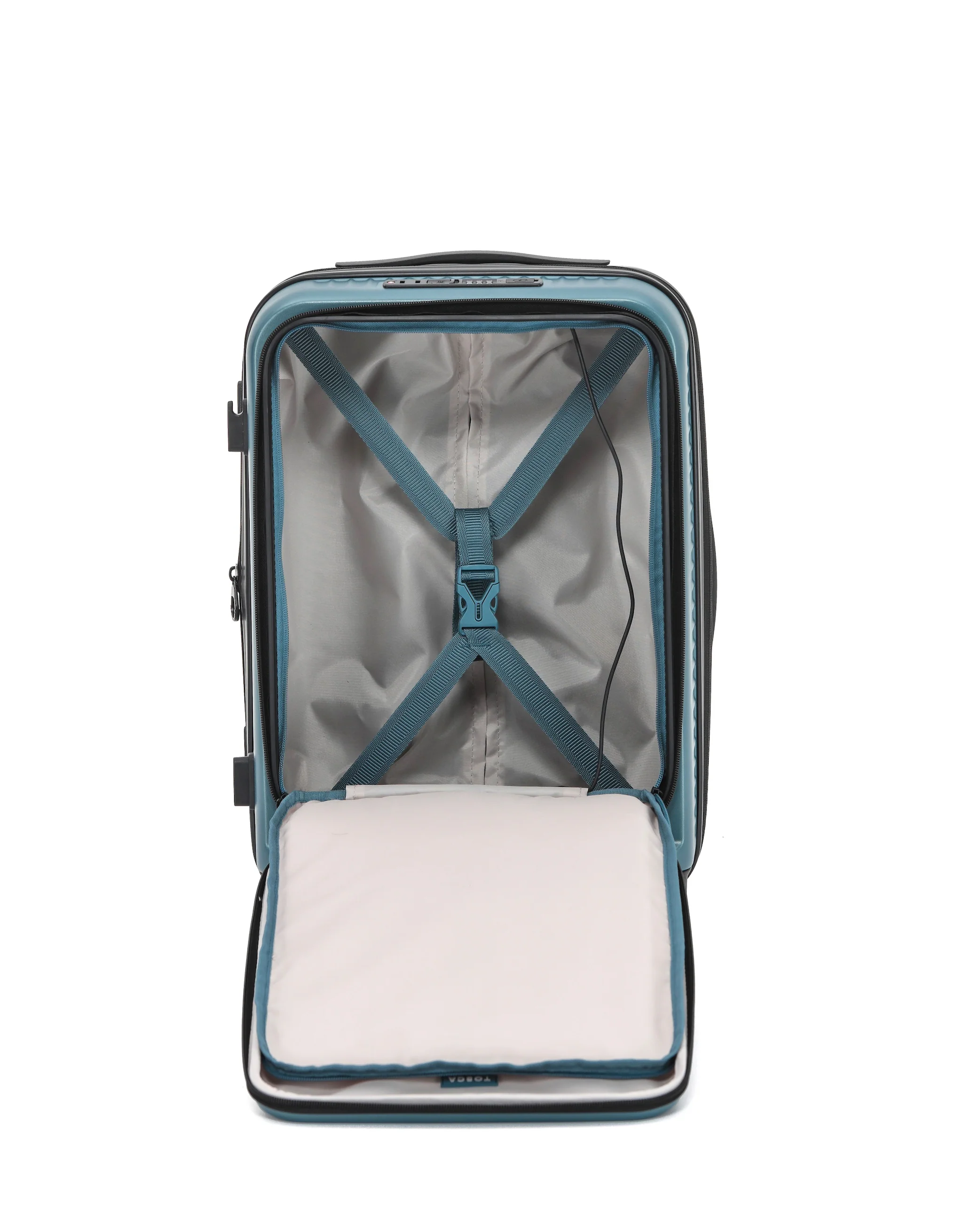 Zen Front Opening Hard Suitcase 3 Piece Set - Slate - Image 6