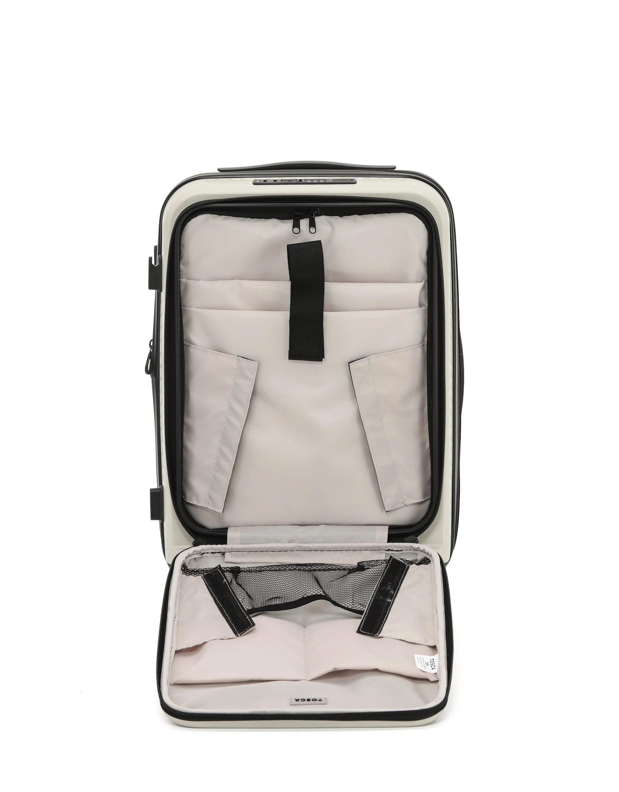 Zen Front Opening Hard Suitcase 3 Piece Set - Stone - Image 5