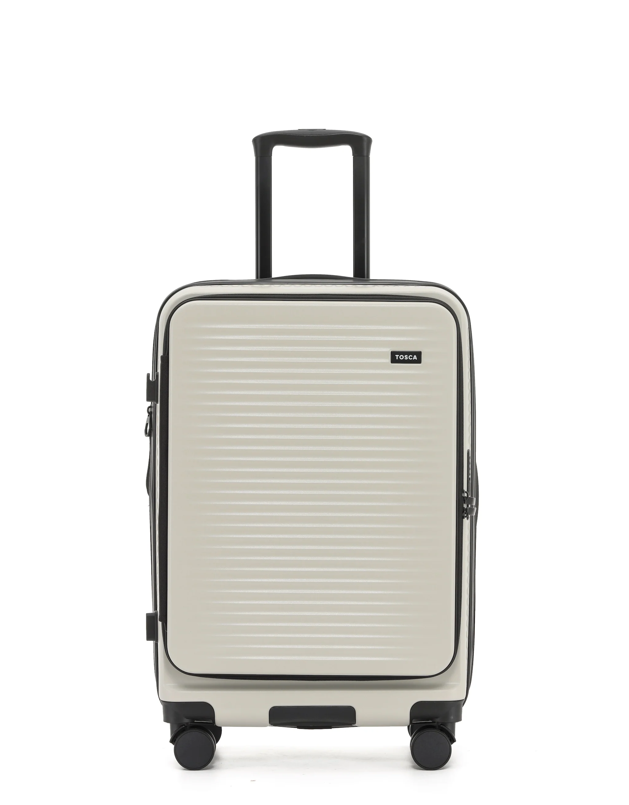 Zen 65cm Medium Front Opening Hard Suitcase - Stone - Image 2